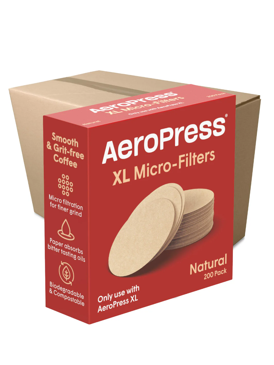 AeroPress XL Natural Microfilters (200-Pack) - Image 5