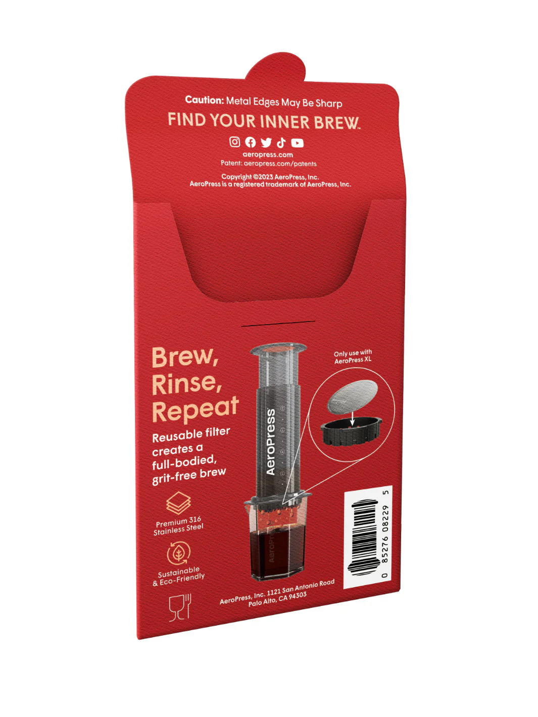 AeroPress XL Stainless Steel Reusable Filter - Image 2
