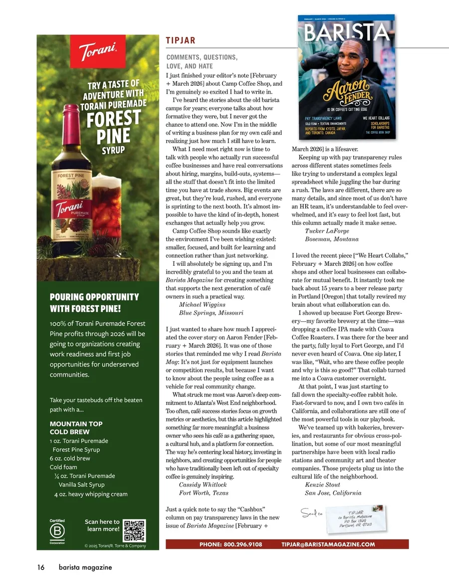 Barista Magazine LIMIT ONE - Image 5