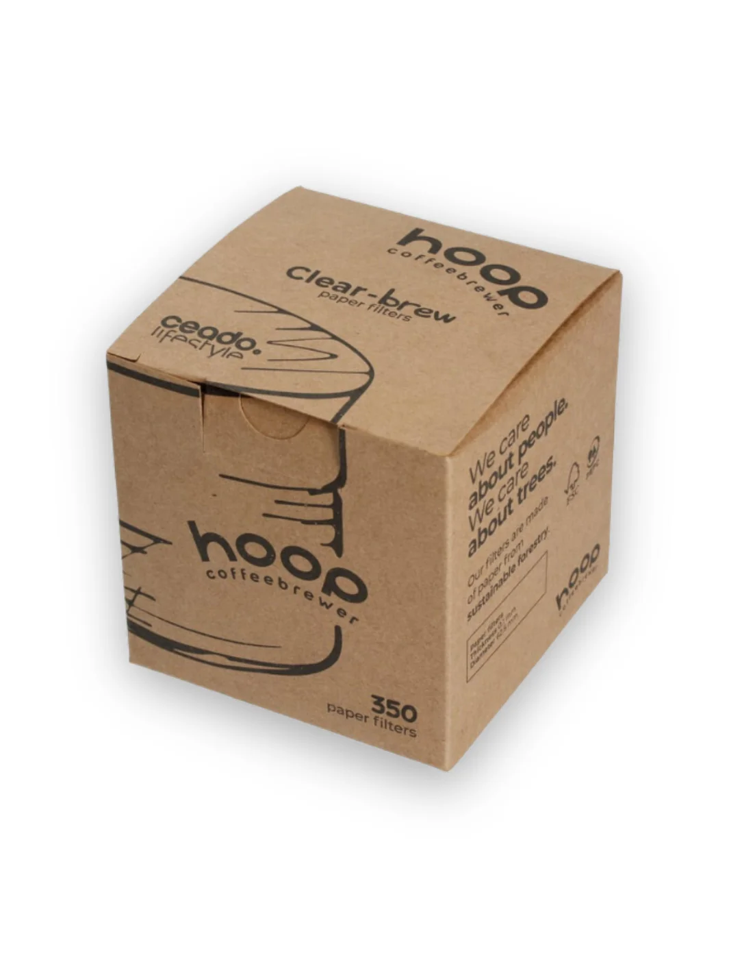CEADO Hoop Coffee Brewer Filters (350-Pack) - Image 2