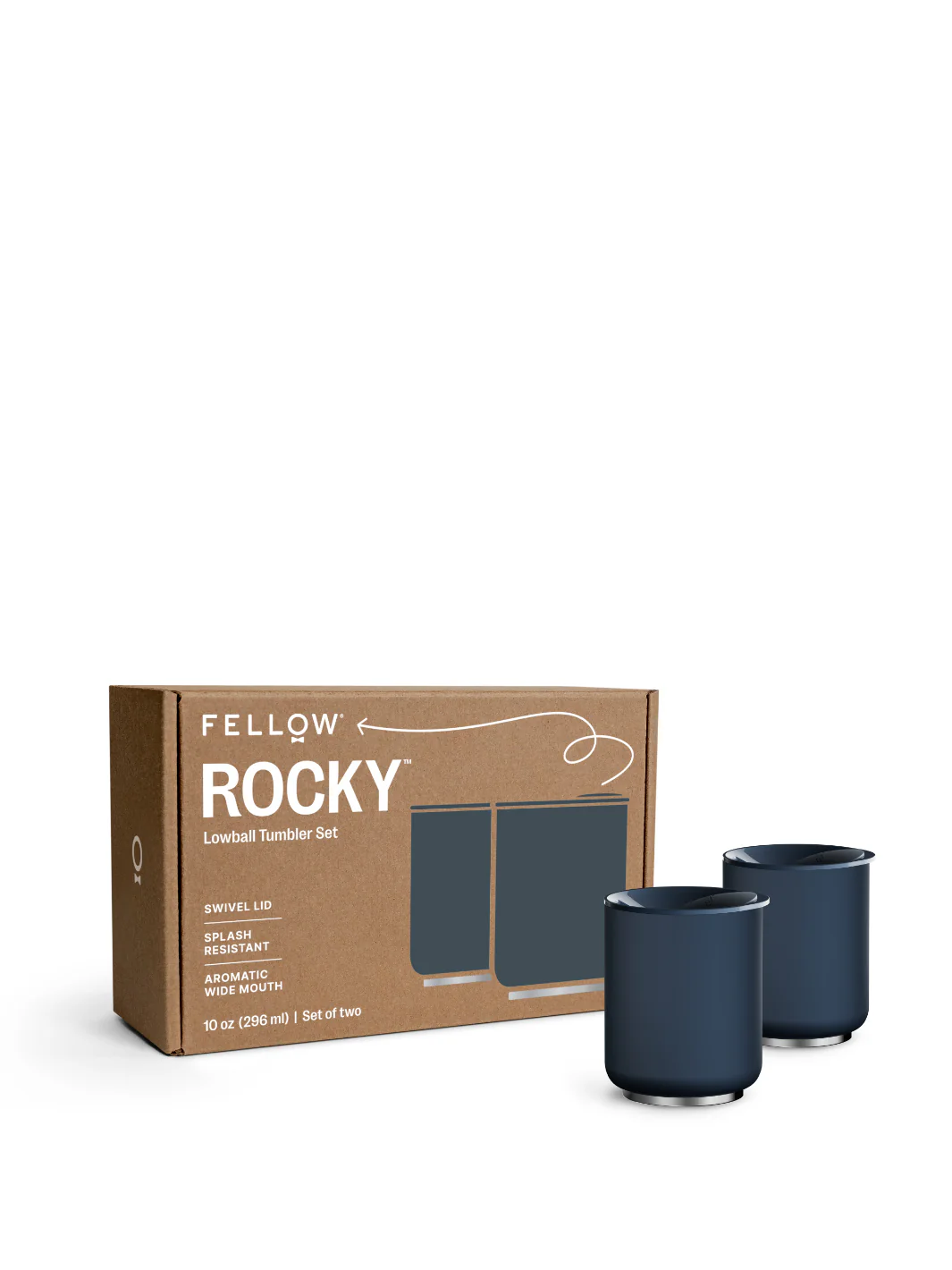 FELLOW Rocky Lowball Tumbler Set (296ml/10oz) (2-Pack) - Image 9