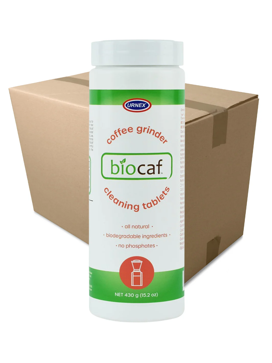 URNEX Biocaf Grinder Cleaning Tablets (430g/15.2oz) - Image 2