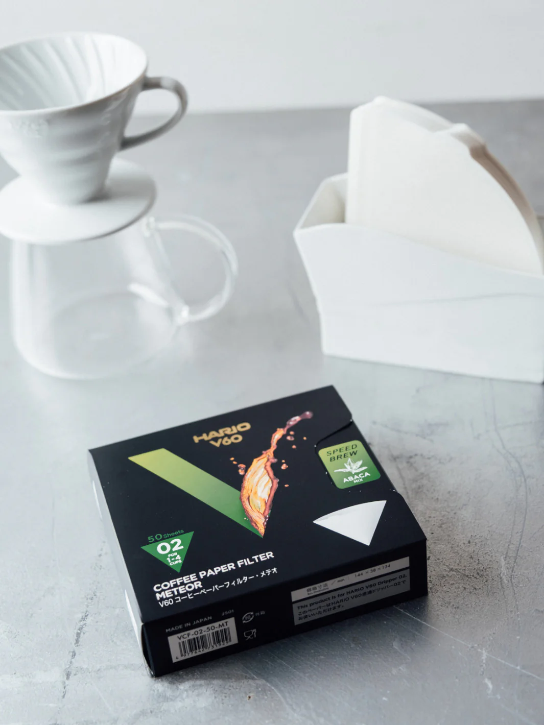 HARIO METEOR V60-02 Abaca Speed Filters (50-Pack) - Image 5