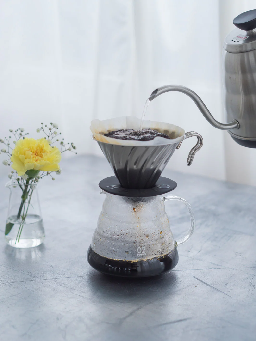 HARIO V60-02 Metal Dripper (Silver) - Image 2