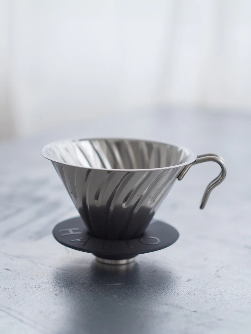 HARIO V60-02 Metal Dripper (Silver) - Image 3