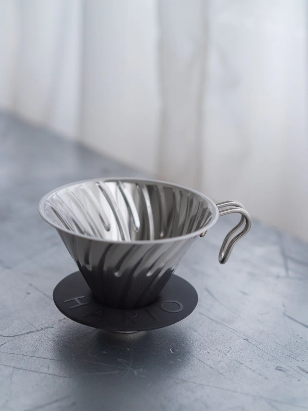 HARIO V60-02 Metal Dripper (Silver) - Image 4