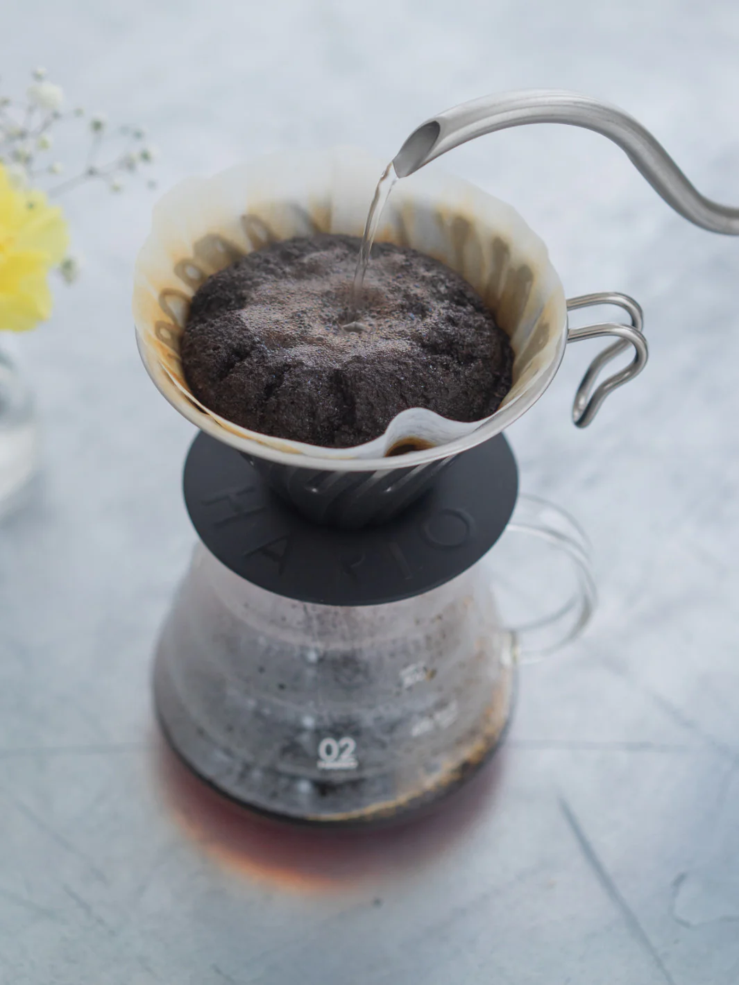 HARIO V60-02 Metal Dripper (Silver) - Image 6