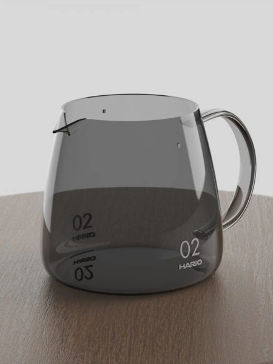 HARIO V60 Barista Server (600ml/20.29oz) (Grey) - Image 2