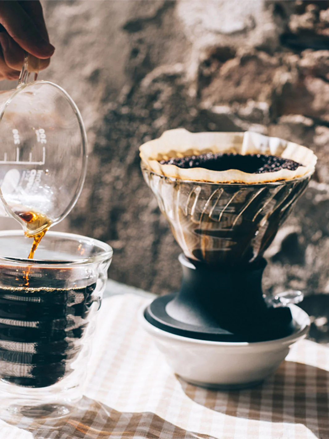 HARIO V60-02 SWITCH Immersion Dripper (200ml/6.76oz) (Glass) - Image 5