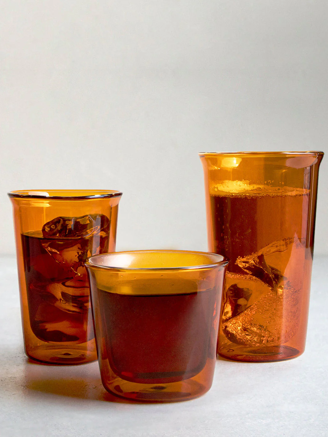 KINTO CAST AMBER Double Wall Glass (290ml/9.9oz) - Image 4