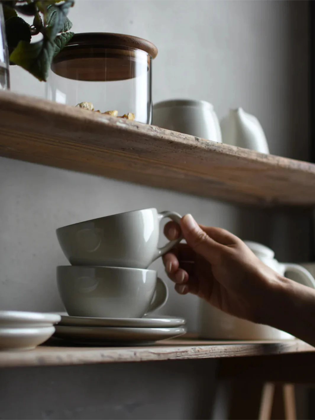 KINTO TOPO Cup & Saucer (200ml/6.8oz) - Image 3