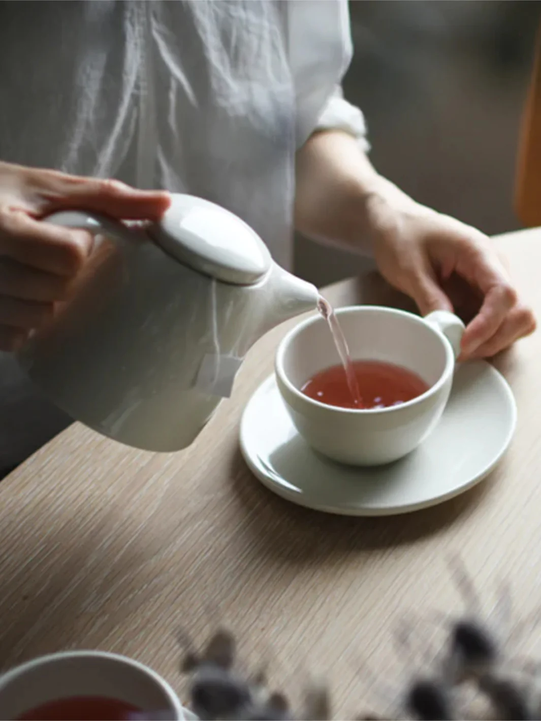 KINTO TOPO Cup & Saucer (300ml/10.1oz) - Image 3