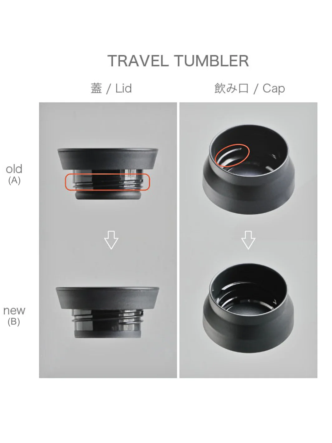 KINTO TRAVEL TUMBLER Replacement Lid/Cap (500ml/17oz) (B) - Image 8