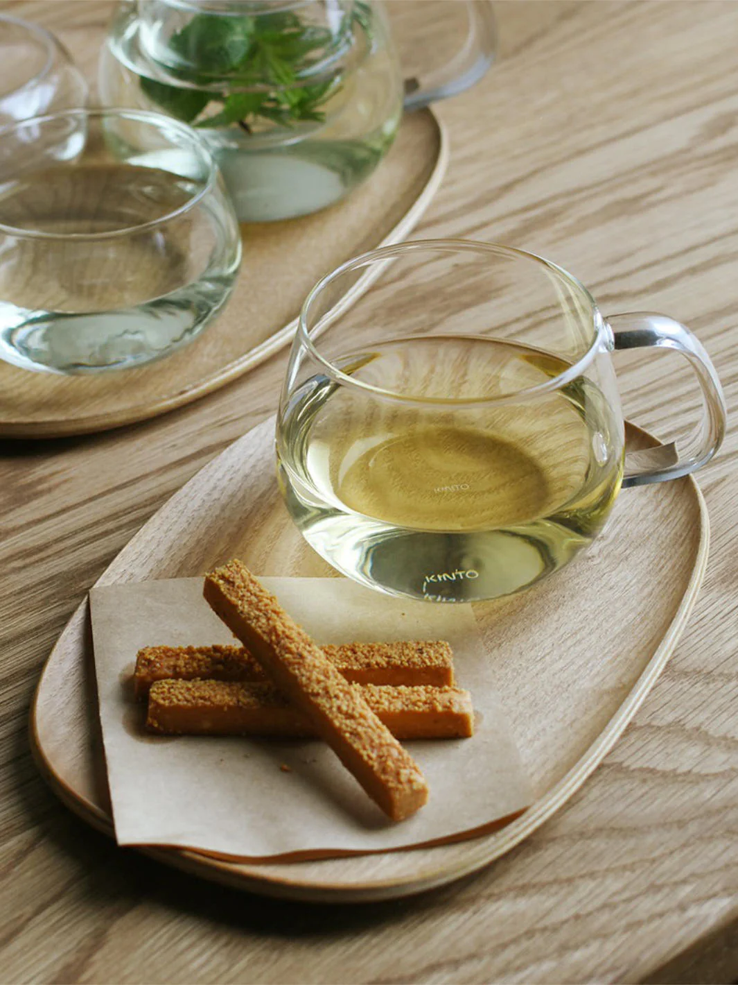 KINTO UNITEA Cup and Willow Tray (210x145mm/8.4x5.8in) - Image 2