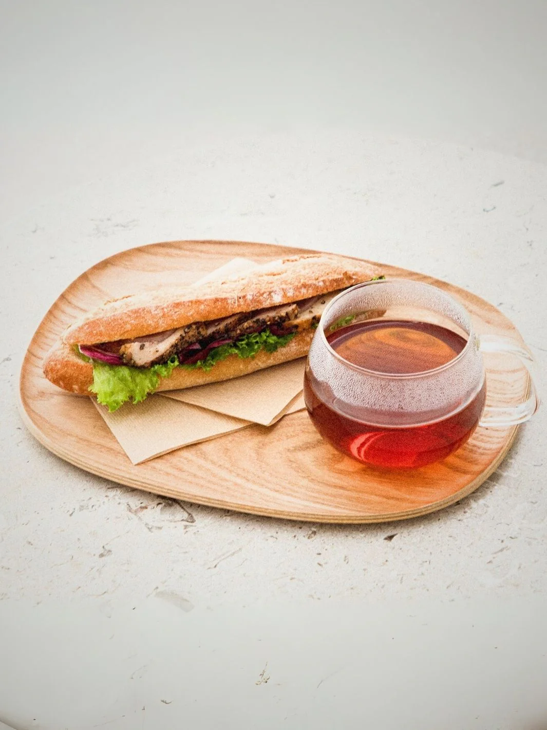 KINTO UNITEA Cup and Willow Tray (265x215mm/10.6x8.6in) - Image 2