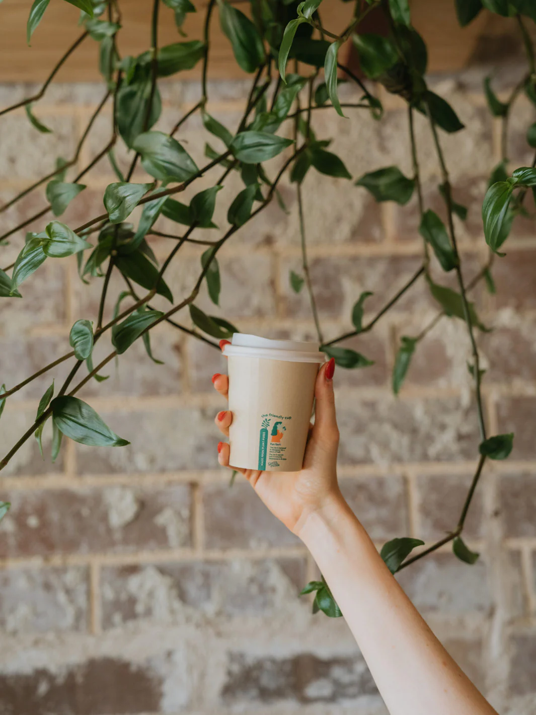 LITTLE GREEN PANDA Home Compostable Paper Cup (1000-Pack) (Brown) - Image 3