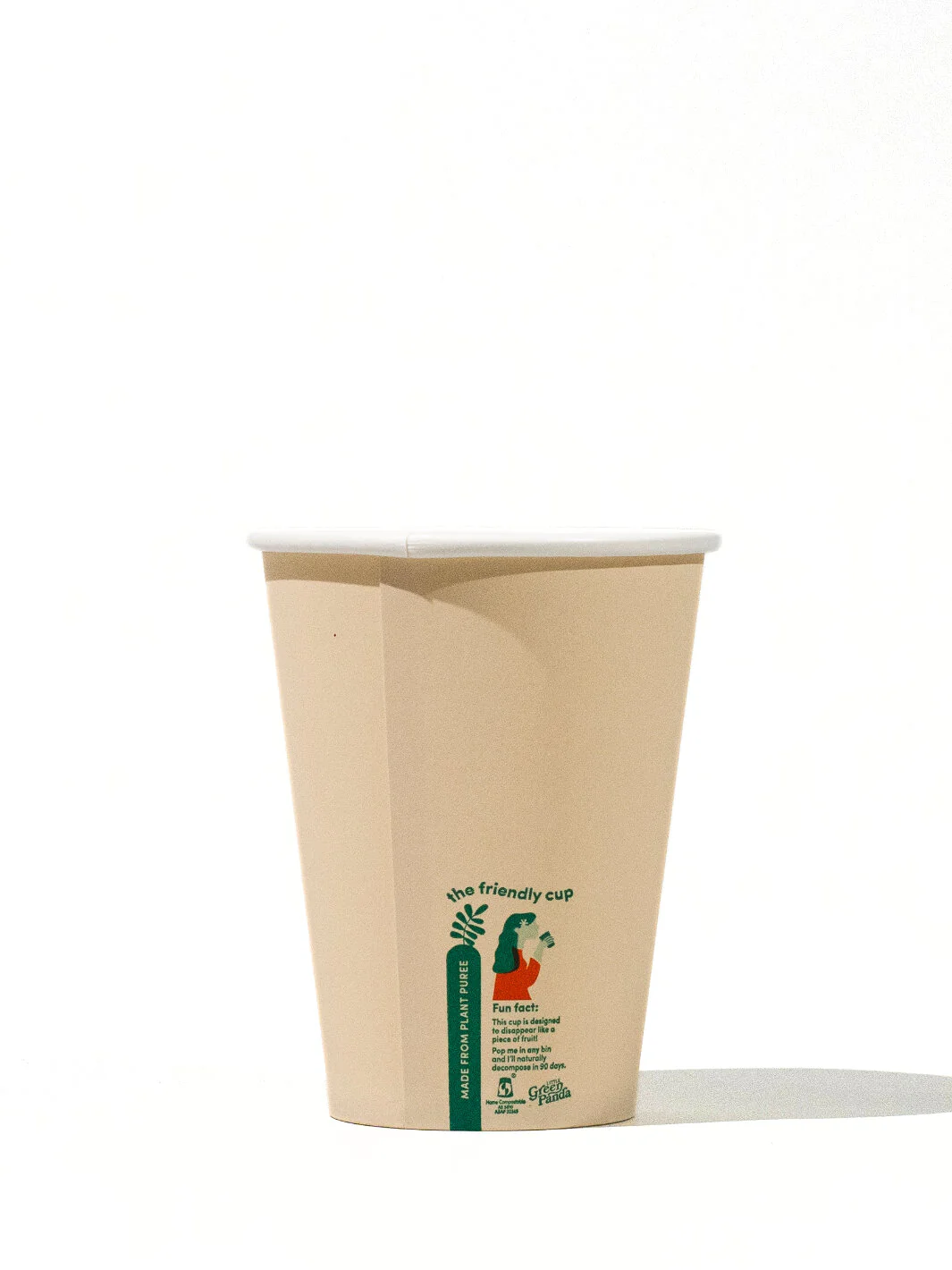 LITTLE GREEN PANDA Home Compostable Paper Cup (1000-Pack) (Brown) - Image 5