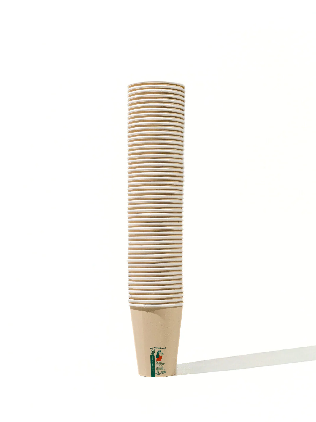 LITTLE GREEN PANDA Home Compostable Paper Cup (1000-Pack) (Brown) - Image 6