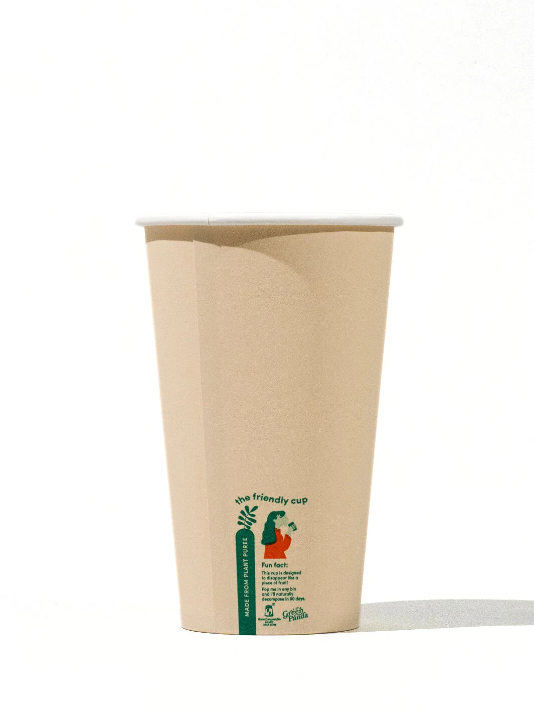 LITTLE GREEN PANDA Home Compostable Paper Cup (1000-Pack) (Brown) - Image 9