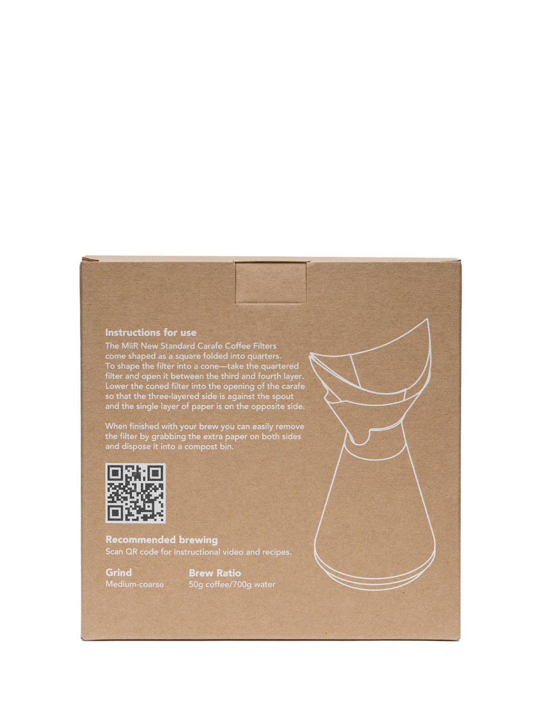 MiiR New Standard Carafe Coffee Filters (100-Pack) - Image 4