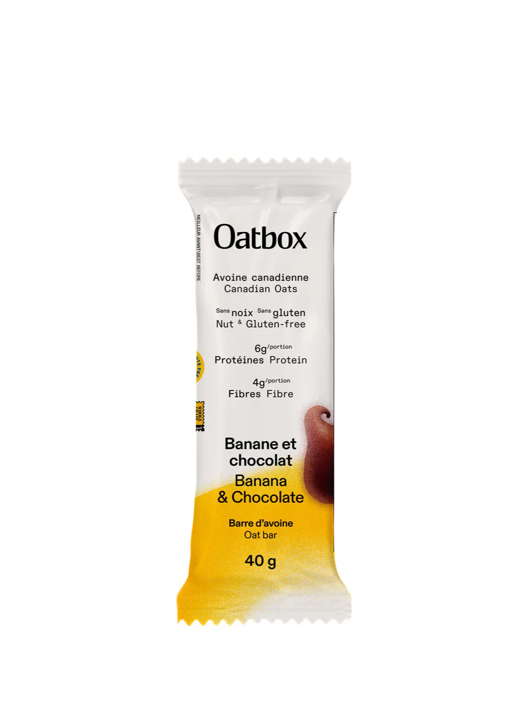 OATBOX Banana & Chocolate Soft Bar (40g/1.4oz) - Image 3