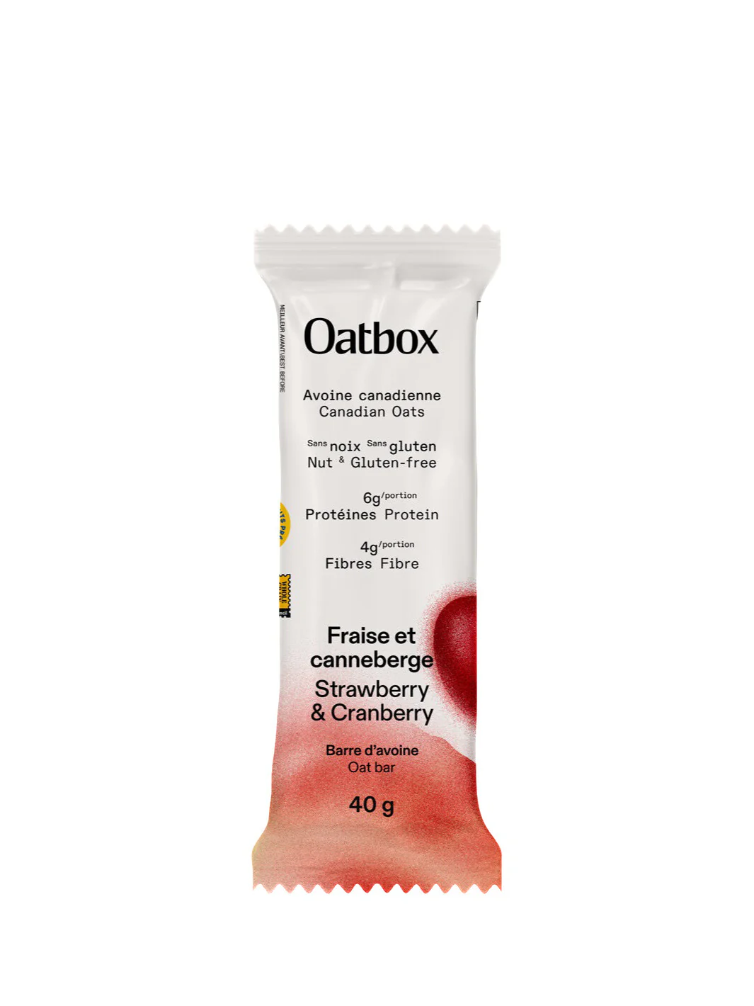 OATBOX Strawberry & Cranberry Soft Bar (40g/1.4oz) - Image 3