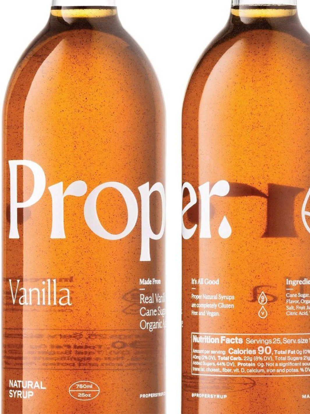 PROPER Vanilla Syrup (750ml/25oz) - Image 4