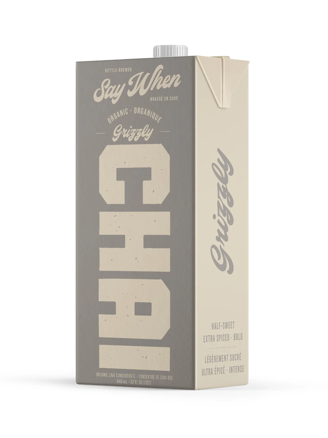 SAY WHEN Organic Grizzly Chai Concentrate (Half Sweet & Extra Spiced) - Image 2