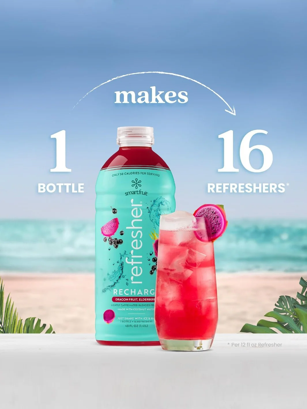 SmartFruit Recharge Refresher (1419.53ml/48oz) (Dragonfruit, Elderberry) - Image 4