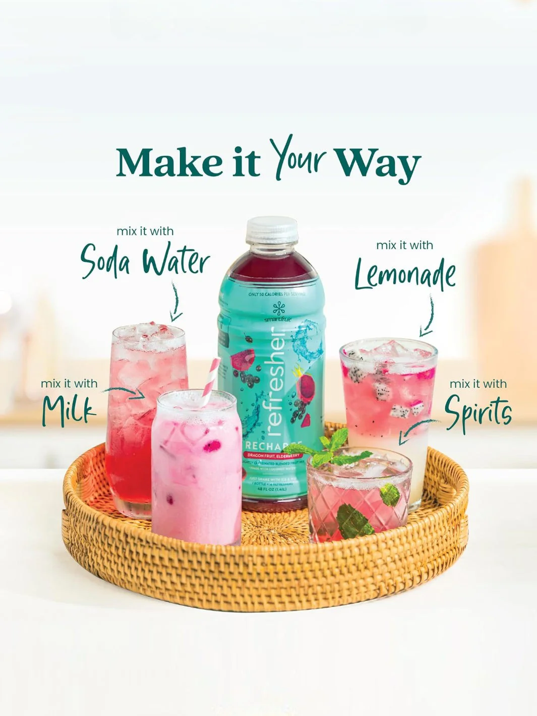 SmartFruit Recharge Refresher (1419.53ml/48oz) (Dragonfruit, Elderberry) - Image 6