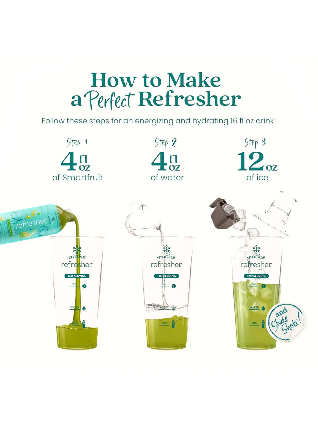 SmartFruit Restore Refresher (1419.53ml/48oz) (Kiwi, Lemongrass, Mint) - Image 5