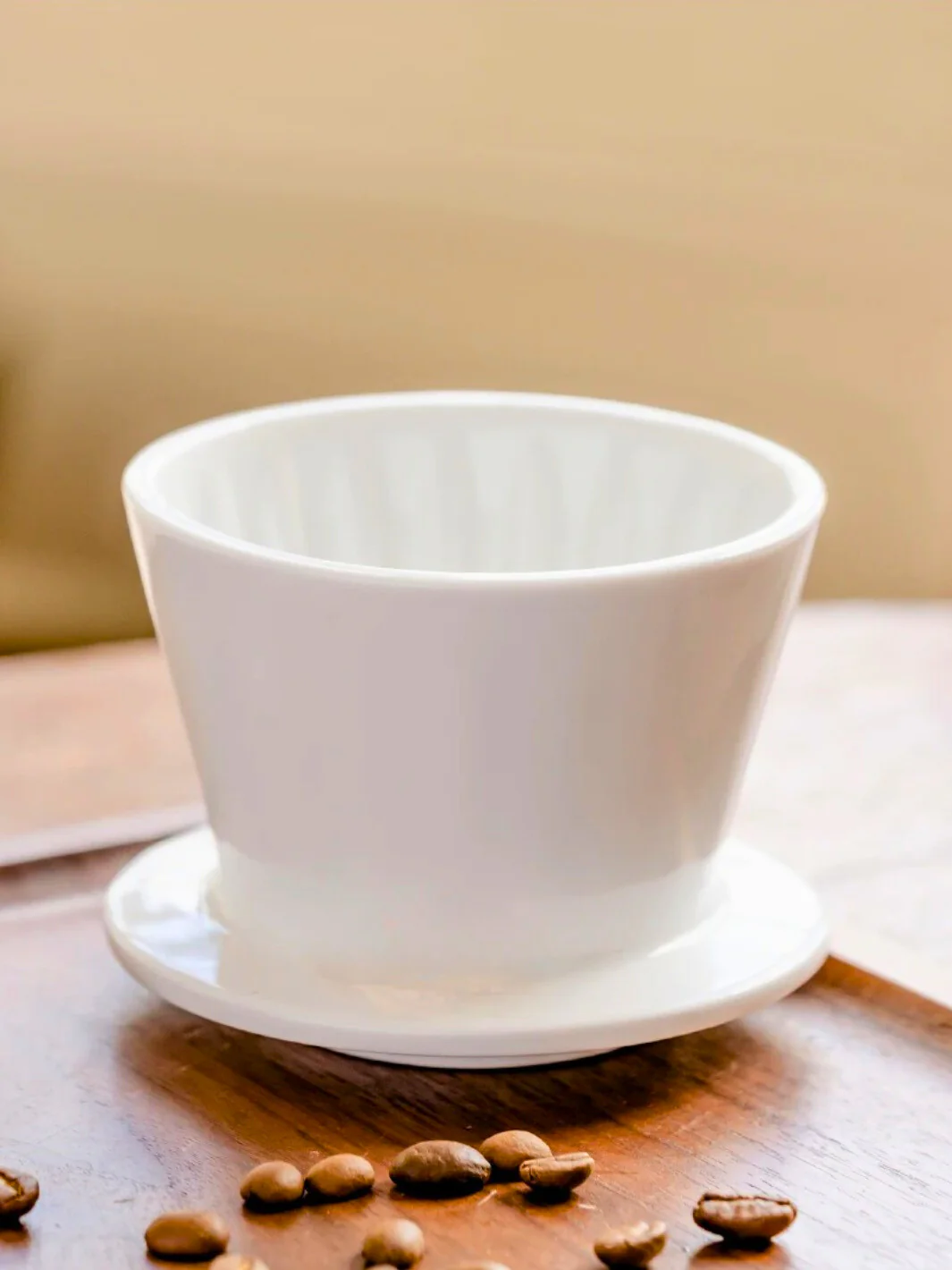 TIMEMORE Crystal Eye B75 Dripper (Ceramic) (White) - Image 3