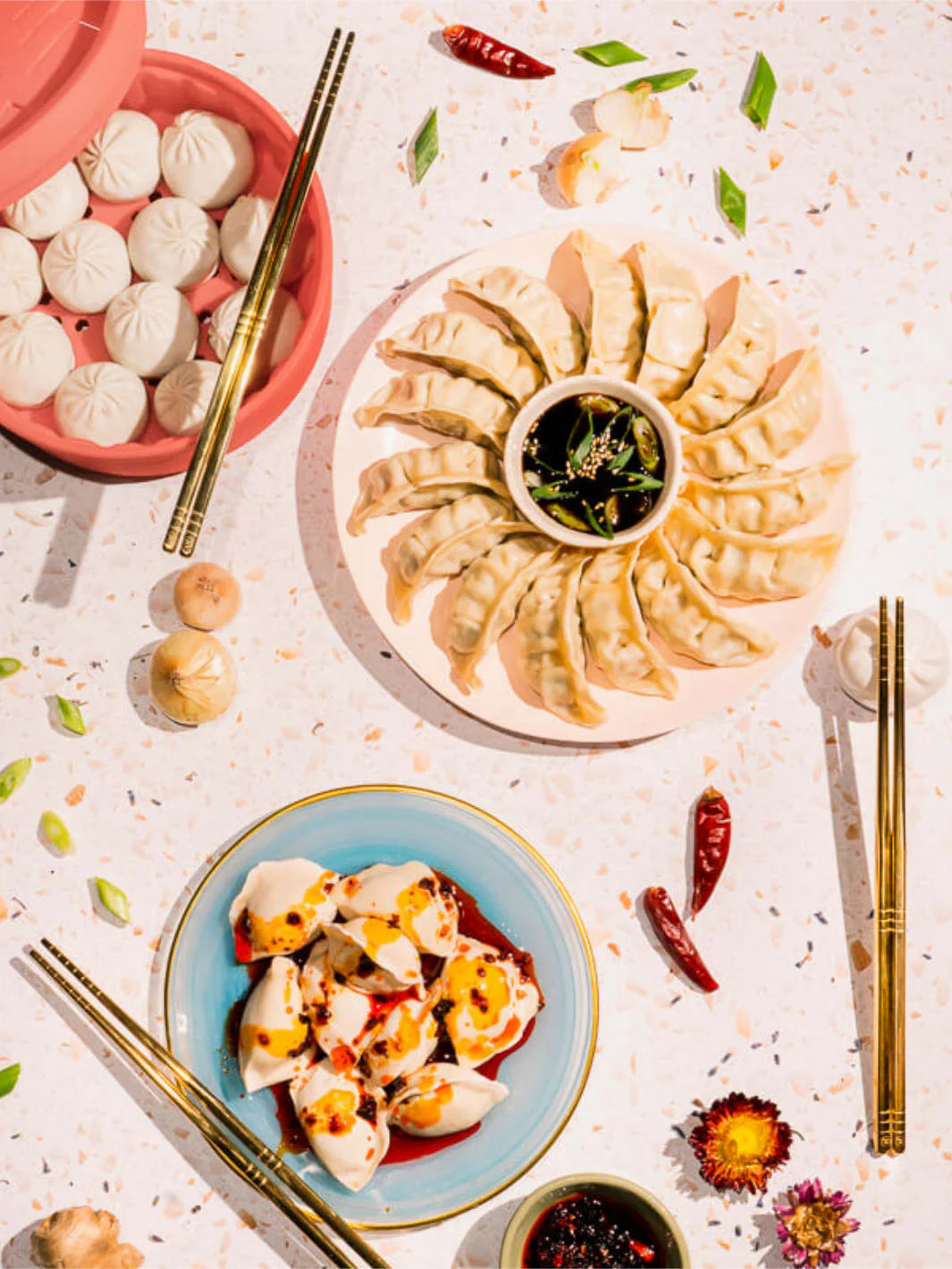 UMESHISO Chopsticks (6-Pairs) (Gold) (Lightly Used) - Image 4