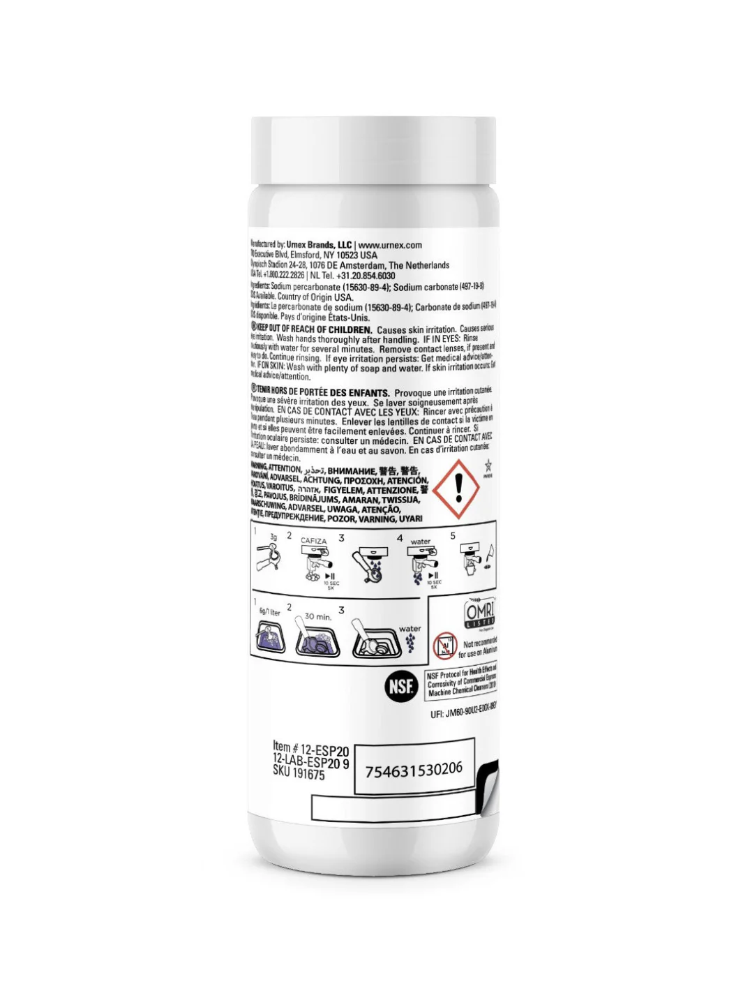 URNEX Cafiza Powder (566g/20oz) - Image 2
