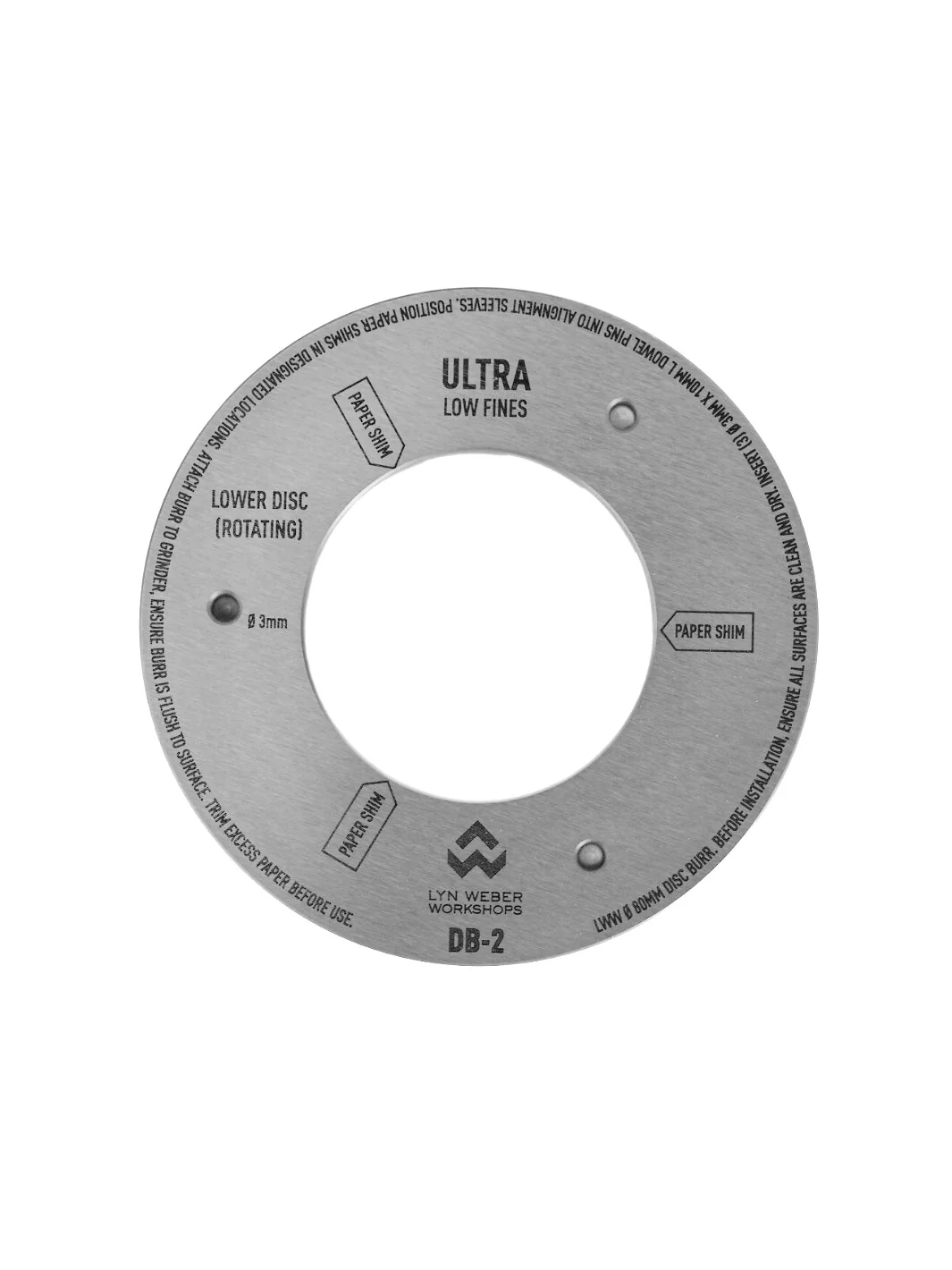 WEBER WORKSHOPS EG-1 Ultra Burr Set (⌀80mm) (Low Fines) - Image 3